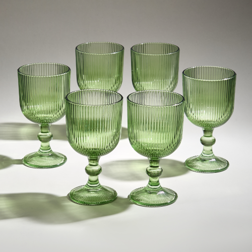 Набор бокалов SIMPLICITY GREEN 6 шт 370 мл / 16 см. 675-103