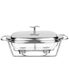 Lefard Мармит Agness прямоугольный 2 отсека SILVER 2,45л 781-510
