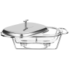 Мармит Agness прямоугольный 2 отсека SILVER 2,45л 781-510