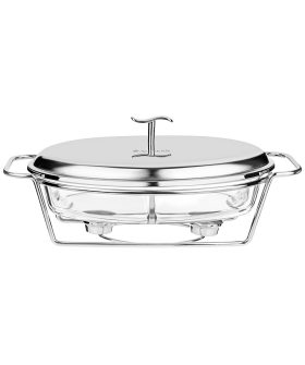 Lefard Мармит Agness овальный 2 отсека SILVER 2,6л 781-512