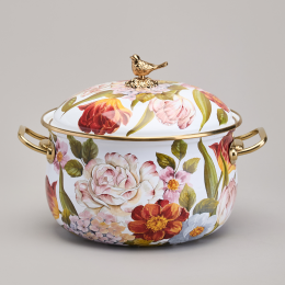Lefard Кастрюля эмалированная Agness с крышкой, серия ФЛАНДРИЯ, 2,8л, диа.18см. 950-592