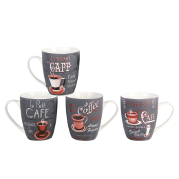 КОРАЛЛ Кружка 350 мл Cafe & Coffe 4636 микс 