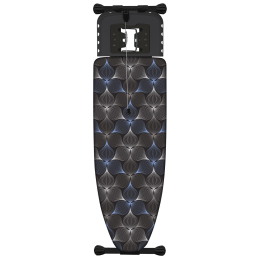 НИКА Гладильная доска «ВАЛЕНСИЯ 1» НВ1/ЦЧ графичные цветы на черном