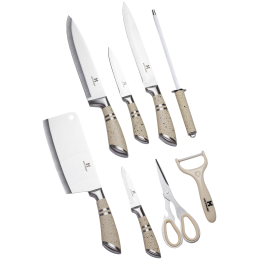 HOFFMANN Набор ножей 9пр. НМ 6622 бежевый
