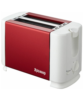ЯРОМИР Тостер 700W ЯР 602 красный с белым