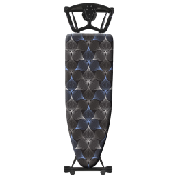 НИКА Доска гладильная "NIKA SPORT" NS/ЦЧ графичные цветы на черном