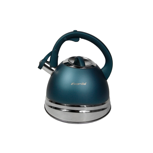 Чайник для плиты 3 л. со свистком Kamille KM-0861 из нержавеющей стали