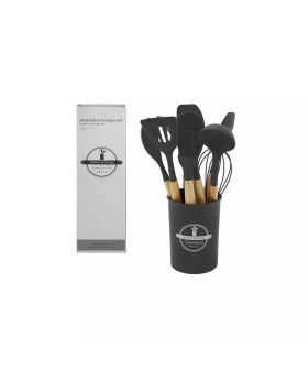 Ramozi Набор кухонных принадлежностей 12 предметов ЧЕРНЫЙ RA-7020 Ramozi Набор кухонных принадлежностей 12 предметов ЧЕРНЫЙ RA-7020