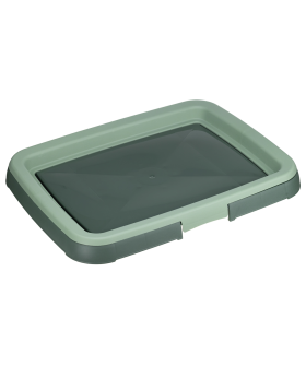 М-ПЛАСТИКА Лоток для собак под пелёнку 45*34см НЕФРИТОВЫЙ М 1845