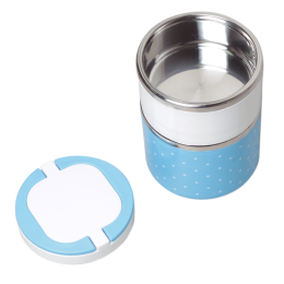 Kamille Ланч-бокс двойной круглый 1080 мл. КМ 2103