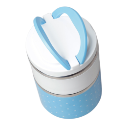 Kamille Ланч-бокс двойной круглый 1080 мл. КМ 2103