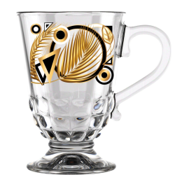 ДЕКОСТЕК Кружка для чая 300 мл Золотой гербарий 211-Д микс