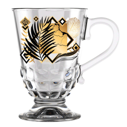 ДЕКОСТЕК Кружка для чая 300 мл Золотой гербарий 211-Д микс