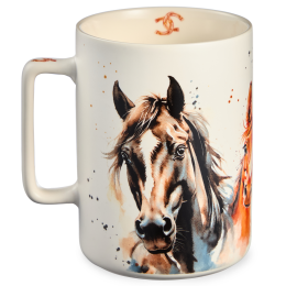 Lefard Кружка КОНИ В ДЕЛЕ 400мл. 260-1061