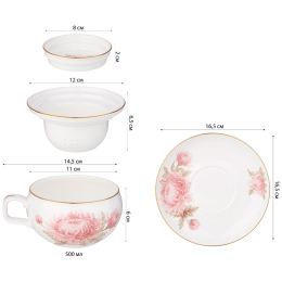 Lefard Чайный набор АСТРА на 1 пер. 4 пр. 450 мл 264-1023