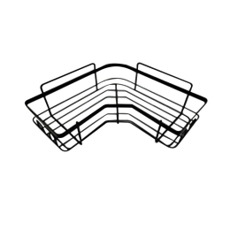 Mallony Полка подвесная угловая GRAPHITE, 25*25*6,5 см 109748-SK