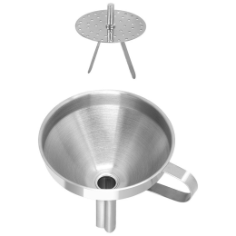 MALLONY Воронка с фильтром, Domestico, размер: 10,5*13*10,5 см, из нержавеющей стали 108959-SK