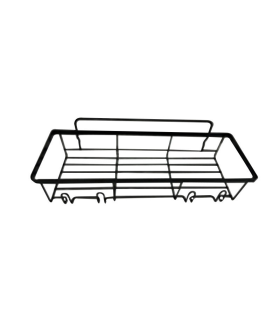 Mallony Полка подвесная прямоугольная GRAPHITE, 30,5*12*5,8 см 109749-SK