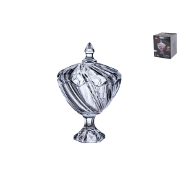 КОРАЛЛ Ваза сервировочная на ножке с крышкой 14.5х23см 8310