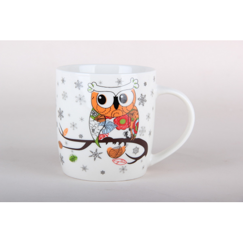 Кружка 360мл КОРАЛЛ Совушка N-43