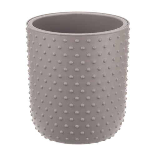 Кашпо 1,5л БАБЛ ФРАНЦУЗСКИЙ СЕРЫЙ 155мм со вставкой М-пластика М 3252
