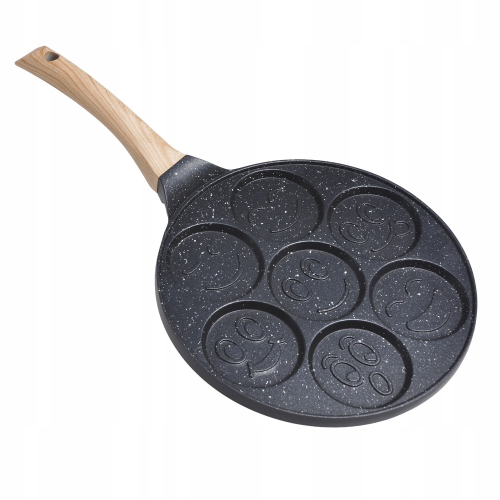 Сковорода для оладий 26 см. Kamille КМ 4214 смайлики