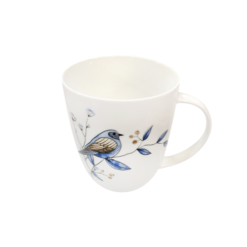 Кружка 420мл. Birds on branches  JS23019