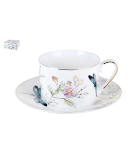 КОРАЛЛ Пара чайная 250мл. Garden joy 1404W-18ZSBD-2