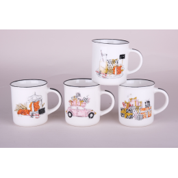 КОРАЛЛ Кружка 310мл Glamour gifts 7709 микс