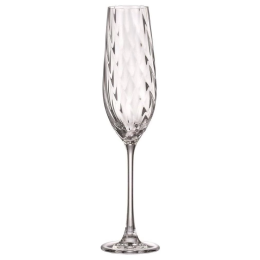 BOHEMIA Набор бокалов для шампанского CORA OPTIC, 260 мл (2 шт) 91L/1SJ70/0/00000/260-264
