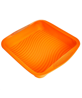 ALPENKOK Форма для выпечки 24×24×3,5 см AK-6069S оранжевый