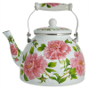 Чайник 5 л эмалированный с керамической ручкой EM-1338 Пионы