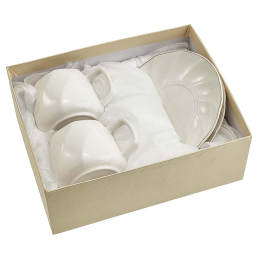 BEATRIX Набор чайный 4 предмета 220мл Айвори Ф5-045Р/2