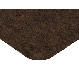 Vortex Коврик 50*80 см SLIM КОРИЧНЕВЫЙ влаговпитывающий ребристый без борта, подложка tpr 24387