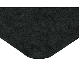 Vortex Коврик 40*60 см SLIM ЧЕРНЫЙ влаговпитывающий ребристый без борта, подложка tpr 24386