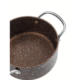 HOFFMANN Кастрюля из литого алюминия с мраморным покрытием 0,5л. 12см. НМ 7763