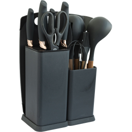 Ramozi Набор кухонных принадлежностей 19 предметов ЧЕРНЫЙ RA-7910