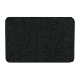 Vortex Коврик 40*60 см SLIM ЧЕРНЫЙ влаговпитывающий ребристый без борта, подложка tpr 24386