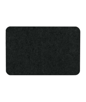 Vortex Коврик 40*60 см SLIM ЧЕРНЫЙ влаговпитывающий ребристый без борта, подложка tpr 24386