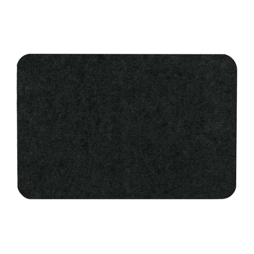 Коврик 40*60 см SLIM ЧЕРНЫЙ влаговпитывающий ребристый без борта, подложка tpr VORTEX 24386