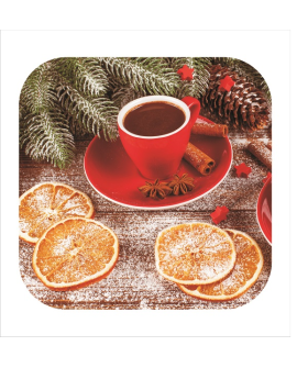 DELTA Подставка под горячее 18 см С-98 Кофе под ёлкой DELTA Подставка под горячее 18 см С-98 Кофе под ёлкой