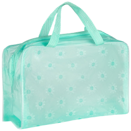 Mallony Косметичка на молнии, с ручками, цвет бирюзовый 110903-SK