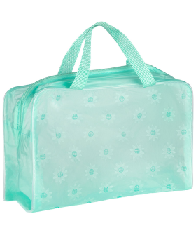 Mallony Косметичка на молнии, с ручками, цвет бирюзовый 110903-SK