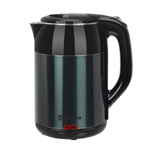 Электрический чайник Sakura 1,8л черн/серо-голуб металлик SA-2168MBG