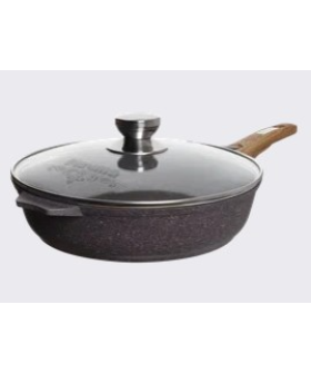 МЕЧТА Сковорода Ø24 см съемная ручка, крышка Premium violet С024904