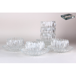 КОРАЛЛ Набор сервировочный ваз на 6 персон (12 пр.)  lce 7223
