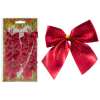 Бант Рождественский (12шт) красный 007705-SK