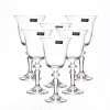 Набор бокалов для вина Crystalite Bohemia Laura/Falco 220мл (6 шт) 17169 (Чехия)