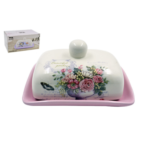 Масленка Lavenir "Beautiful garden" 16,5*12*8 см HC600-K48 доломит