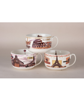 КОРАЛЛ Кружка - бульонница 700 мл. 8902 микс